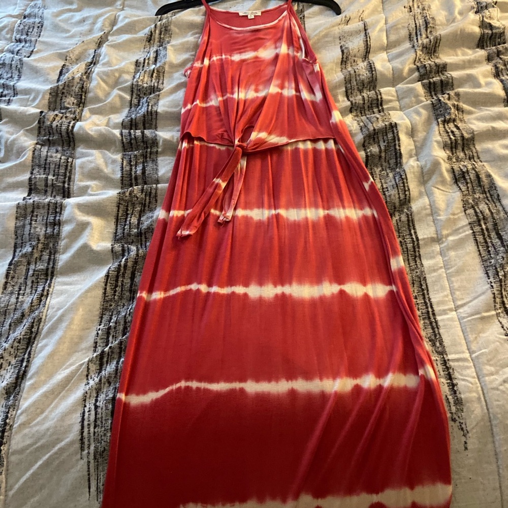 Tie dye maxi dress